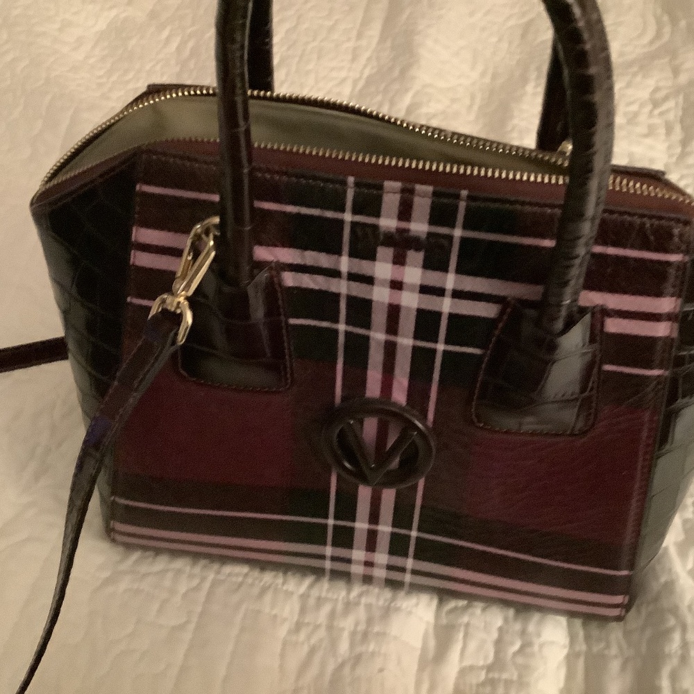 Michael Kors burgundy plaid